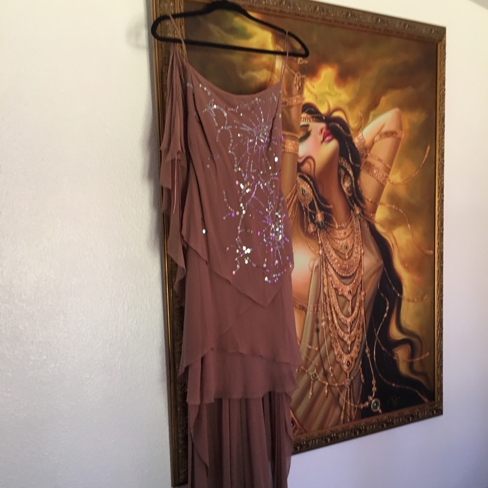 Silk Toffee Color MaxAzria Dress